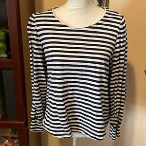Chico’s Puffed Sleeve Striped Shirt